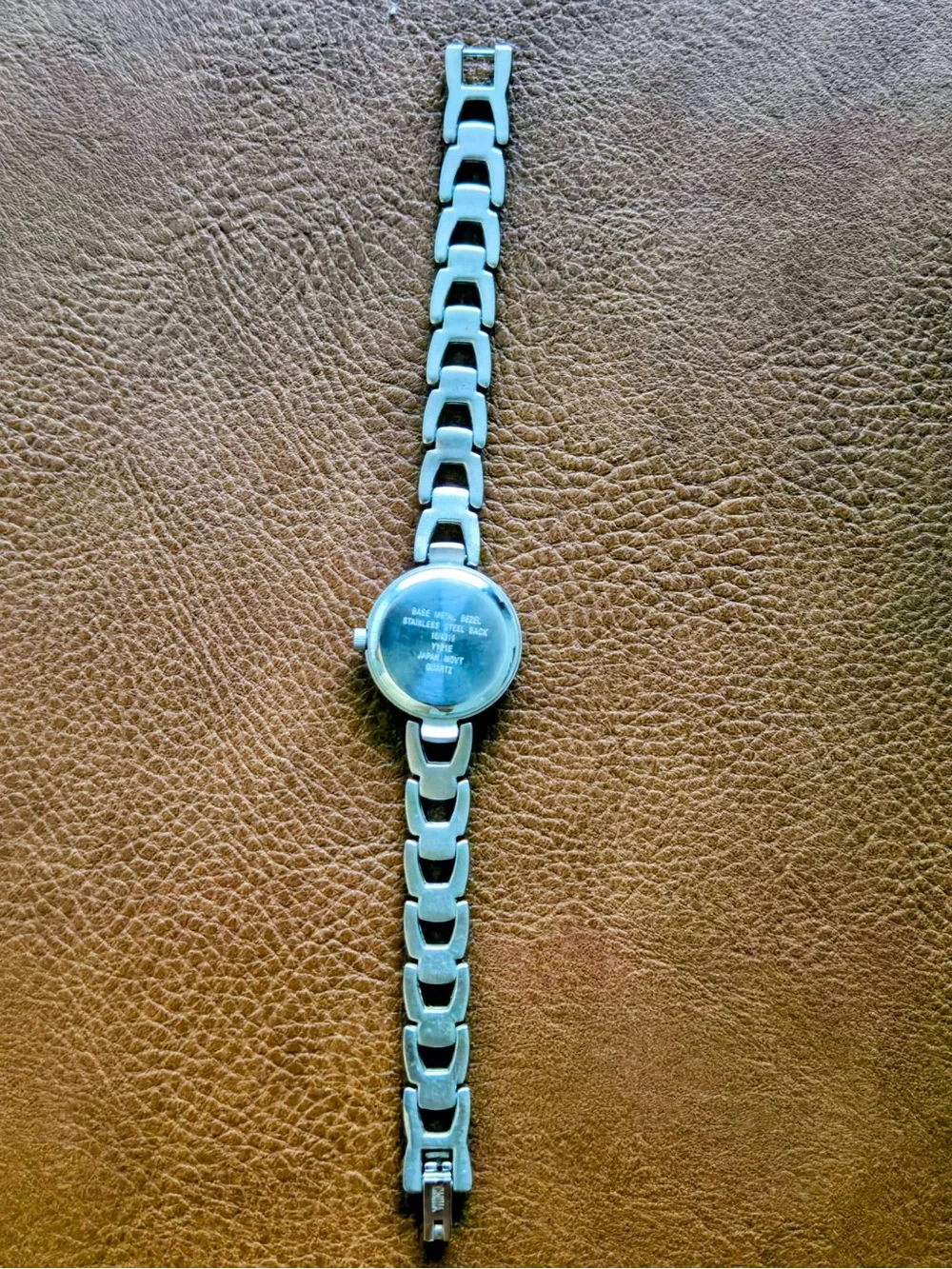Anne Klein Silver Link Bracelet Watch - White Dial